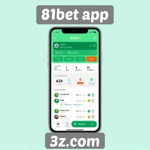 Avaliação da interface do 81bet app