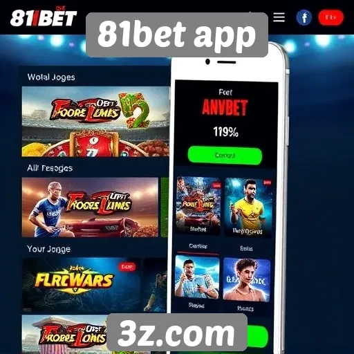 Principais jogos disponíveis no 81bet app